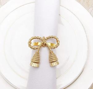<b>Top</b> Selling Metal Napkin Ring in Gold For Christmas Dinner Party Use At Low Price From Manufacturer & Supplier In India - Product Image 2
