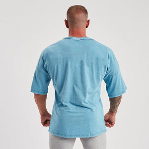 Camiseta de Hombre al por Mayor, Estilo Vintage con Lavado Ácido, Corte Regular, Colores Personalizados, 100% Algodón, Secado Rápido, Tejido Grueso - Product Image 3