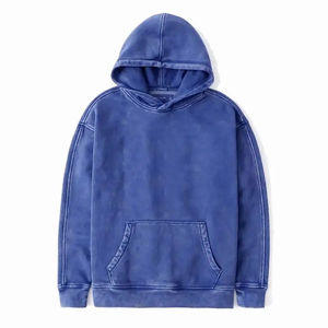 Sweats à capuche vintage 100% coton pour hommes Design vieilli délavé à l'acide 2025 Basics Teint uni pour les commandes en gros d'hiver à bas prix - Product Image 6