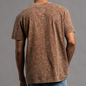 Camiseta Premium con Lavado Ácido, Material de Algodón Suave con Acabado Vintage, Ideal para Conjuntos Casuales con Estilo y para Uso Diario - Product Image 3