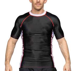 High Quality Customized Short <b>Rash</b> <b>Guard</b> Shirt Professional BJJ MMA Protection Anti-UV Breathable Quick Dry UPF50+ - Product Image 4
