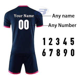 Ensemble de maillot de football unisexe, tenue de football, short imprimé, léger, respirant, polyester à séchage rapide - Product Image 3