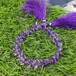 Lágrimas de amatista Natural de 8 pulgadas de largo, cuentas de piedras preciosas Briolette facetadas, tamaño de 12x7mm, suministros para hacer joyas, Material de piedra - Product Image 4