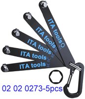 Lot de 5 clés hexagonales ultra-minces à embout unique en acier de qualité industrielle pour bricolage, fabrication OEM à Taïwan
