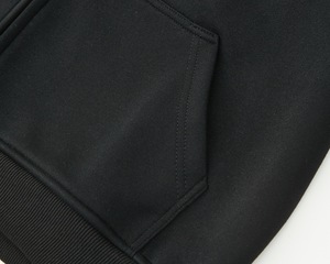 Venta al por mayor de algodón y poliéster en blanco sudaderas de lana gruesa de peso pesado de gran tamaño de los hombres bordados con cremallera sudaderas con capucha - Product Image 6