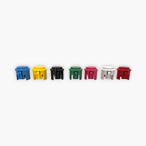 ชุดปุ่มกดเกมอาร์เคดแบบกลม 7 สี ขนาด 3 ซม. รุ่นใหม่ ทำจากพลาสติก ยี่ห้อ Baolian แบบกดติดปล่อยดับ - Product Image 3