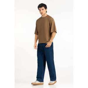 Camiseta de Hombre, Talla Grande, Color Sólido, 100% Algodón, Manga Corta, Cuello Redondo, Informal, Transpirable, Tejido Jersey, 220g - Product Image 3