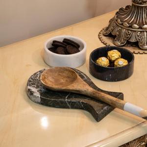 Stone Spoon Rest Metal <b>Kitchen</b> Holder for Spatulas Spoons <b>Tongs</b> More - Product Image 3