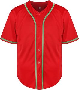 เสื้อยืดกีฬาฮิปฮอปของผู้ชายเสื้อเจอร์ซีย์เบสบอลมีกระดุมระบายอากาศ S-3XL แขนสั้นสำหรับฤดูร้อน - Product Image 2