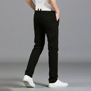 กางเกงยีนส์ยืดทรงแบ็กกี้ผู้ชายสไตล์คลาสสิกกางเกงเอวยางยืดปักธุรกิจลำลองสำหรับฤดูหนาวสีพื้นสไตล์คลาสสิก2025 - Product Image 6