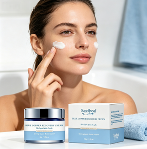Crème visage anti-âge au peptide de cuivre bleu, crème raffermissante et hydratante pour la peau, vente en gros en marque privée - Product Image 4
