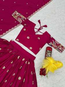 Tenue de mariage indienne ethnique traditionnelle Lehenga Heavy Zari Work pour femmes pour les fêtes - Product Image 6