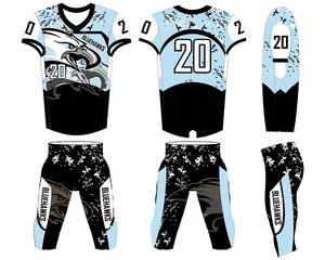 Camiseta Deportiva Personalizada de Manga Corta con Malla y Estampado de Sarga para Entrenamiento de Fútbol Americano Juvenil, Uniforme Sublimado para Hombre - Product Image 4