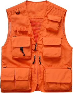 Venta de chaleco de carga de viaje de pesca de Safari de trabajo al aire libre de verano para hombres chaqueta con múltiples bolsillos para adultos - Product Image 4
