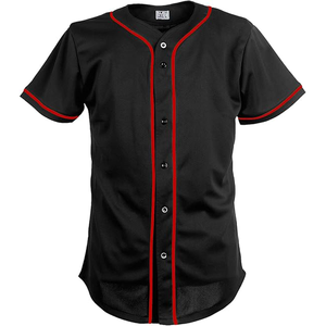 Maillot de baseball personnalisé en maille avec boutons pour hommes, vêtements de softball respirants avec technique imprimée du nom et des numéros de l'équipe - Product Image 6
