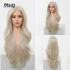 Dara C- Long-Lasting Glueless Synthetic <b>Wig</b> New DWY Mono <b>Lace</b> Front Wavy Brown Heat Resistant Fiber Free Part - Product Image 1