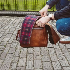 กระเป๋าดัฟเฟิลกระเป๋าล้อลากหนังแท้ลายควายทั้งตัวทำด้วยมือสไตล์สปอร์ตขนาดใหญ่ดีไซน์ทันสมัย - Product Image 6