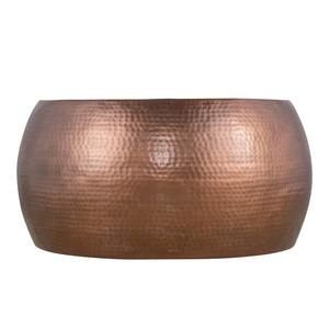 Table basse moderne et contemporaine en aluminium écologique, design martelé brillant, finition cuivre antique, style ferme M.R. - Product Image 3