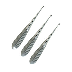 Juego de cureta de hueso de 3 uds hecho a medida, mango hueco, cirujanos, usos biológicos, cureta de hueso médica alemana de acero inoxidable - Product Image 2