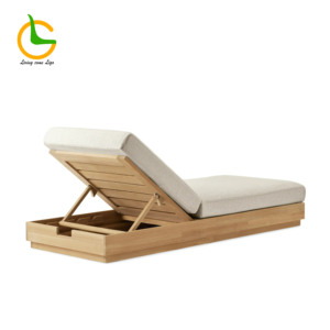 Chaises longues <span class=keywords><strong>de</strong></span> luxe pour <span class=keywords><strong>terrasse</strong></span>, jardin, piscine, plage, hôtel, jardin, piscine, chaises longues en bois - Product Image 5
