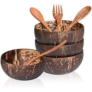 100% bol de coquille de noix de coco écologique fait à la main petit design vietnamien pour bougie graver Logo Laser fabriqué par ECo2go - Product Image 2