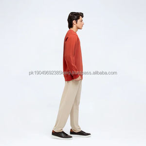 Personalizado 200G de alta calidad Vintage OEM francés pulóver liso en Blanco estampado de algodón impreso personalizado cuello redondo sudadera para hombres - Product Image 2