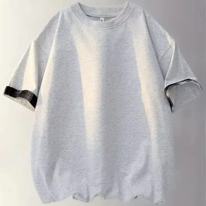 เสื้อยืดผ้าฝ้าย100% หนาสำหรับผู้ชายเสื้อยืด240 GSM รุ่นพรีเมี่ยมออกแบบด้านหน้าได้ตามต้องการขนาดพลัสไซส์มีหลายสี - Product Image 1