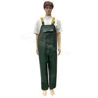 Pantalon de pluie jaune en PVC imperméable OEM en gros pour pêcheurs – Salopette de pêche pour opérations aquatiques
