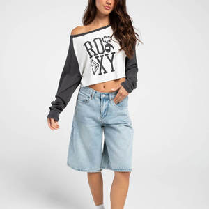 Camiseta de manga larga transpirable nueva salida de fábrica mejores mujeres Crop Top camisetas mejores cosas de algodón mujeres desgaste Crop Top camisetas - Product Image 2