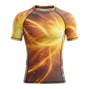 Camiseta premium de compresión para hombres, mujeres y niños, para MMA, BJJ, jiu jitsu, entrenamiento sin gi, sublimada personalizada, duradera, al por mayor. - Product Image 1