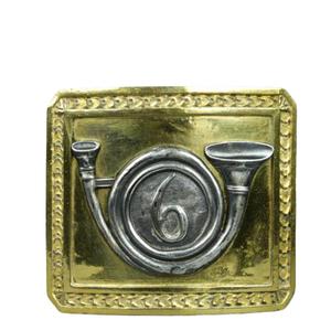 Hebilla de cinturón de oficina de caballería ligera francesa, probablemente de la era napoleónica o del Segundo Imperio - Product Image 4