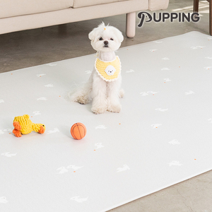 พรมสัตว์เลี้ยงดีไซน์แบบเกาหลีแผ่นปูรองให้อาหารสัตว์เลี้ยงทำจาก PVC กันน้ำกันลื่นและทำความสะอาดง่ายดีไซน์สำหรับสุนัขและแมว - Product Image 4