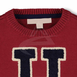 Sudadera de algodón 100% personalizada Unisex, sudadera de cuello redondo lisa con logotipo bordado de alta calidad, sudaderas de lana en relieve, venta al por mayor - Product Image 5