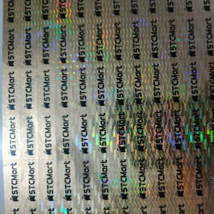 Papel Adhesivo Holográfico Impreso Personalizado, Etiquetas Holográficas con Numeración de Pares para Etiquetas de Embalaje de Productos - Product Image 1