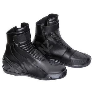Botas de moto antideslizantes de tobillo corto de alta calidad para máxima seguridad en la conducción impermeable transpirable cuero deportes para hombres - Product Image 4