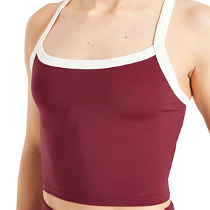 Camiseta Deportiva sin Mangas de Alta Calidad para Mujer, Compresión Atlética, Logotipo Frontal, Secado Rápido, Transpirable, Ropa Deportiva Informal de Verano - Product Image 3