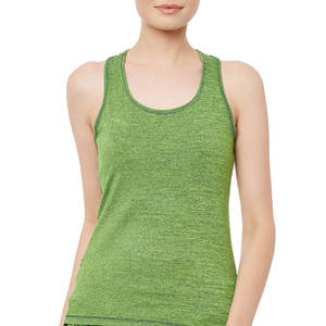 Camiseta sin mangas de mujer de diseño personalizado profesional de talla grande transpirable suelta Fitness patrón sólido camiseta sin mangas de verano - Product Image 2