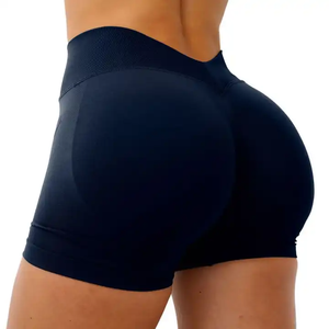 Pantalones cortos de Yoga para mujer Gimnasio Cintura alta Entrenamiento físico Yoga Correr Levantamiento Entrenamiento Leggings Pantalones cortos deportivos para mujer - Product Image 2