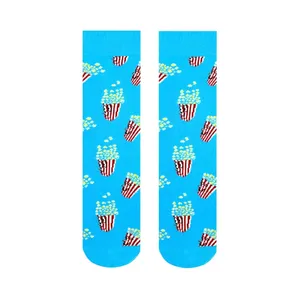 Calcetines tobilleros florales coloridos de nailon transpirables y cálidos, talla única, con logo personalizado, ideales para uso diario en primavera. - Product Image 1