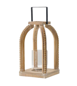Linterna de madera personalizada para decoración del hogar candelabros y linternas mango de madera al por mayor linterna de vela de madera - Product Image 6