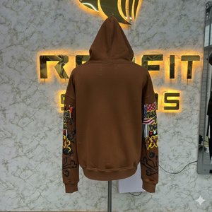 เสื้อฮู้ดสำหรับผู้ชาย2026มีซิปมีฮู้ดพิมพ์ลาย DTF วัสดุดีใหม่ - Product Image 2