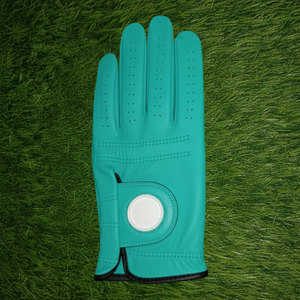 Gant de golf en cuir de cabretta vert personnalisé, peau de mouton, doux, respirant, durable, adhérence par tous les temps, équipement sportif professionnel, prix bas - Product Image 5