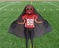 Cape de football pour les côtés du terrain, personnalisable, respirante, évacuant l'humidité, séchage rapide, 100% polyester, logo personnalisé, nom de l'équipe, stade