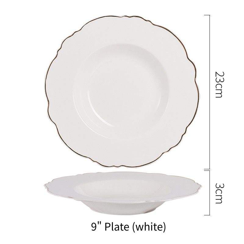 9" Plate (white)