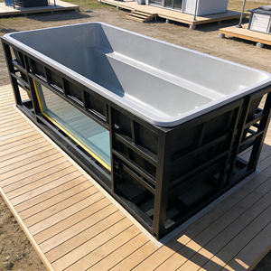 Piscina Exterior Grande con Ventana de Acrílico Transparente, Piscina Elevada con Marco - Product Image 2