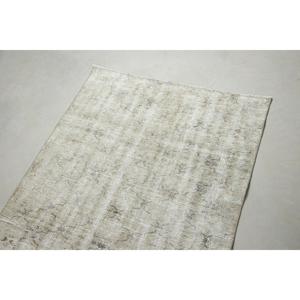 พรมขนาด 3.2x6 ฟุต, พรมวินเทจตุรกี, พรมลายดอกไม้สีเทาขาว - Product Image 5