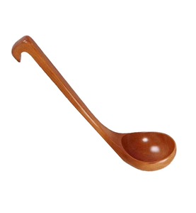 Cucharas de sopa de madera hechas a mano para utensilios de cocina antiadherentes para el hogar y accesorio de Hotel cuchara de sopa más vendida - Product Image 3