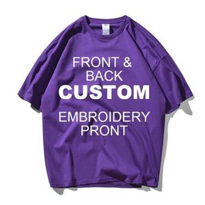 100% coton col rond T-Shirt pour hommes OEM doux respirant à manches courtes grande taille coupe ample avec motif imprimé - Product Image 1