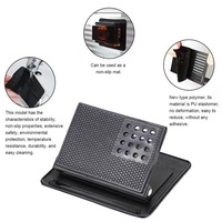 Supporto Antiscivolo in Silicone Nero per Telefono Auto, Supporto GPS Portatile Rotante a 360 Gradi per Cruscotto