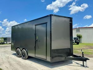 Remolque de Carga Cerrado de Acero 7x14 de Calidad Premium Confiable |   Semirremolque de Doble Eje, 45 m, 45 Toneladas de Carga Útil, Origen Ontario - Product Image 1